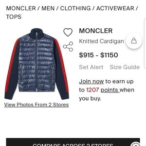 Moncler puff jacket